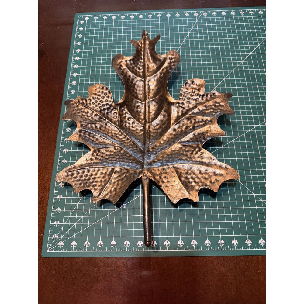 Metal Leaf Shaped Decorative Tray